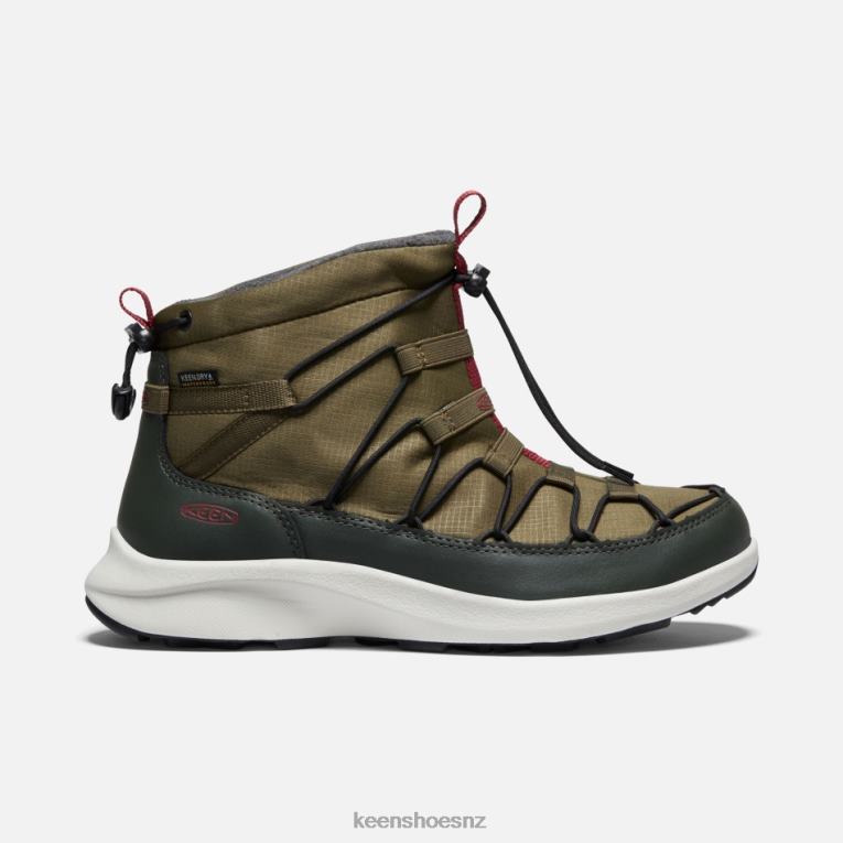 Keen UNEEK SNK Waterproof Chukka X2DDT243 Dark Olive-Rosin