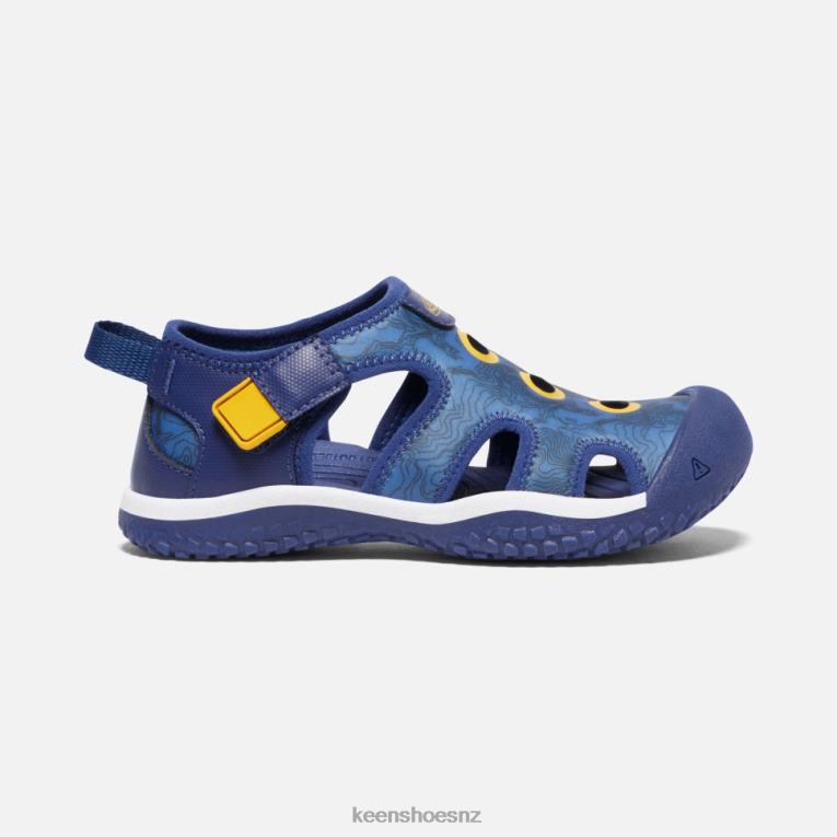 Keen Little ' Stingray Sandal X2DDT594 Bright Cobalt-Blue Depths