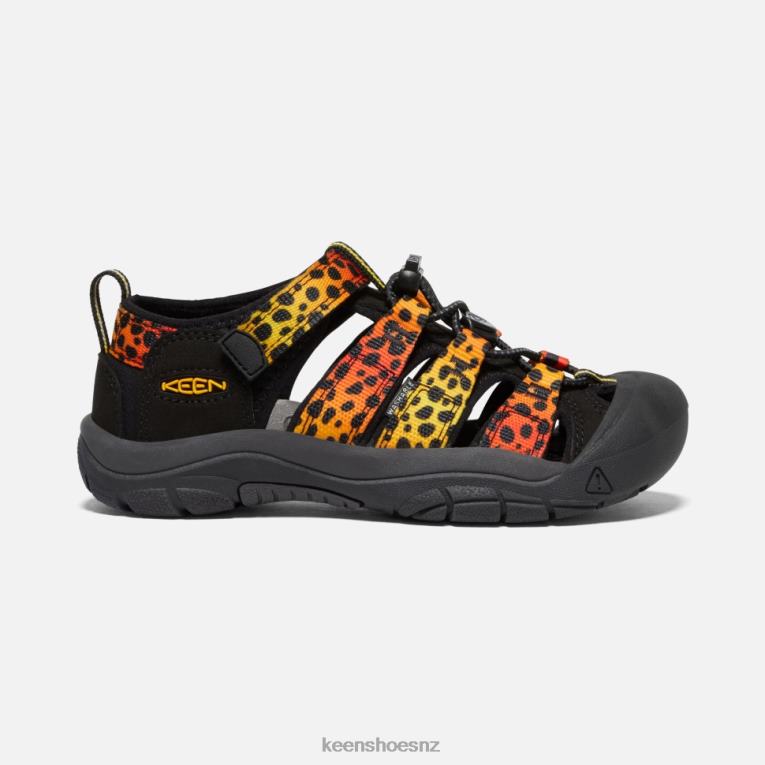 Keen Big ' Newport H2 X2DDT550 Cheetah Rainbow