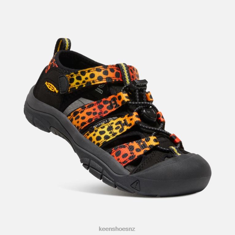 Keen Big ' Newport H2 X2DDT550 Cheetah Rainbow