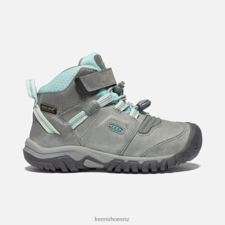 Keen Little ' Ridge Flex Waterproof Boot X2DDT598 Grey-Blue Tint