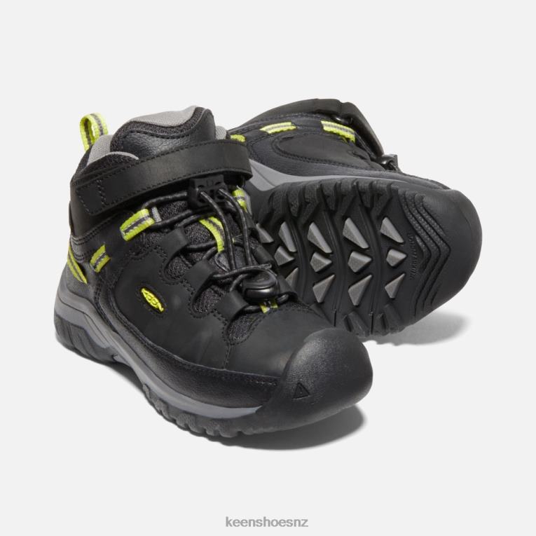 Keen Little ' Targhee Waterproof Boot X2DDT607 Black-Steel Grey
