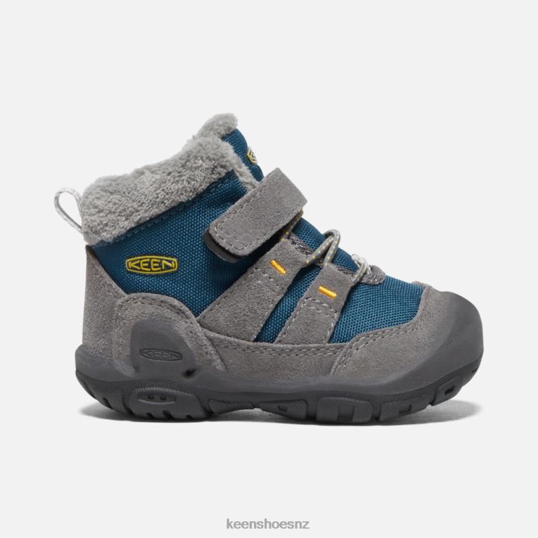 Keen Toddlers' Knotch Chukka X2DDT555 Steel Grey- Blue Wing Teal