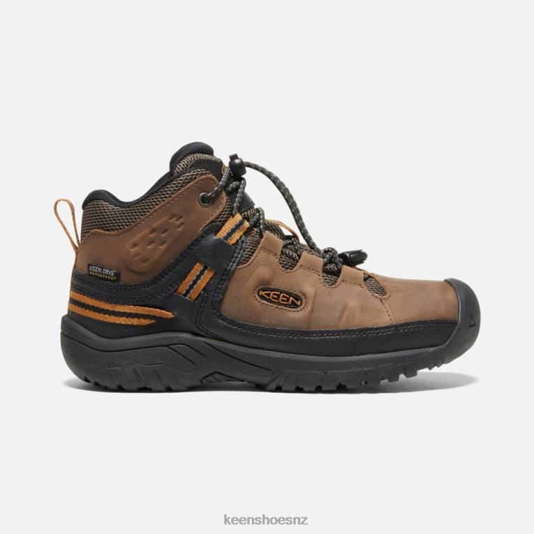 Keen Older ' Targhee Waterproof Hiking Boots X2DDT272 Dark Earth-Golden Brown