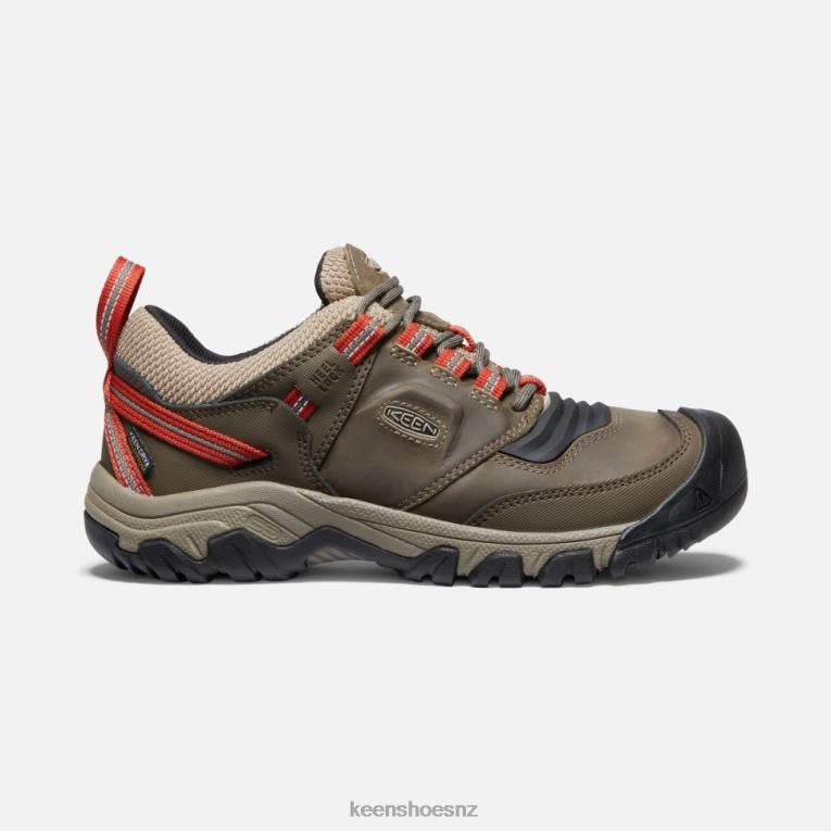 Keen Ridge Flex Waterproof Wide X2DDT504 TIMBERWOLF-KETCHUP