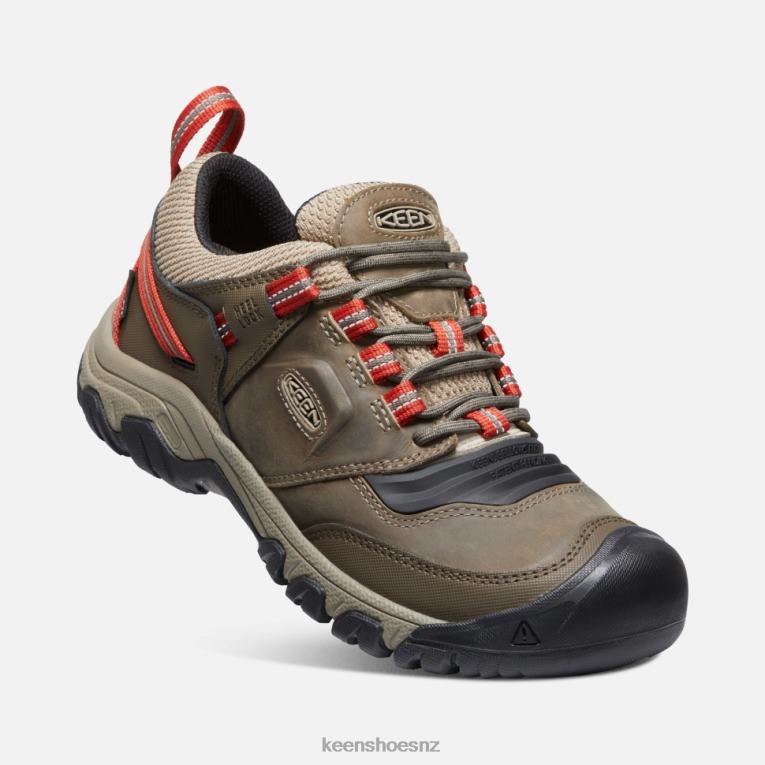 Keen Ridge Flex Waterproof Wide X2DDT504 TIMBERWOLF-KETCHUP