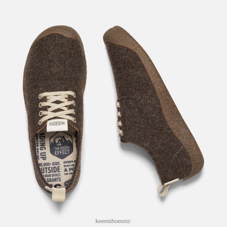 Keen Mosey Derby Shoe X2DDT489 Brown Felt-Birch