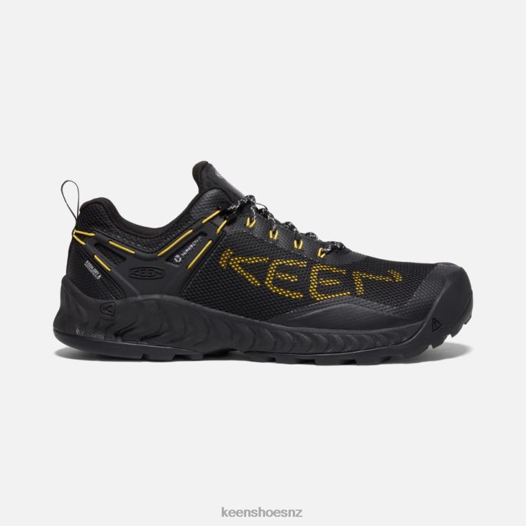 Keen Black-Yellow NXIS EVO Waterproof Shoe X2DDT392 Black-KEEN Yellow