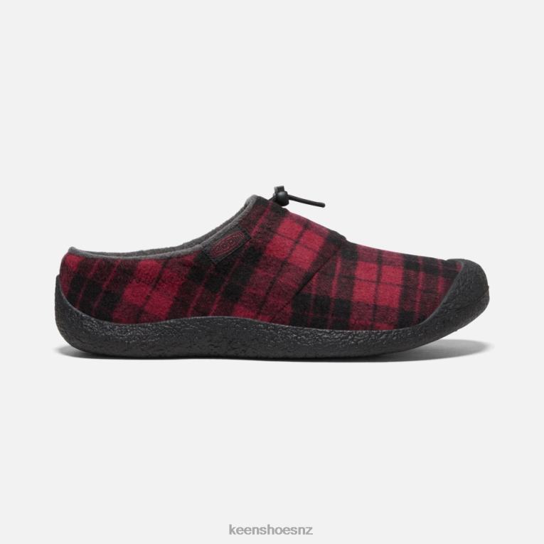 Keen Howser III Slide X2DDT486 Rhubarb Plaid-Black