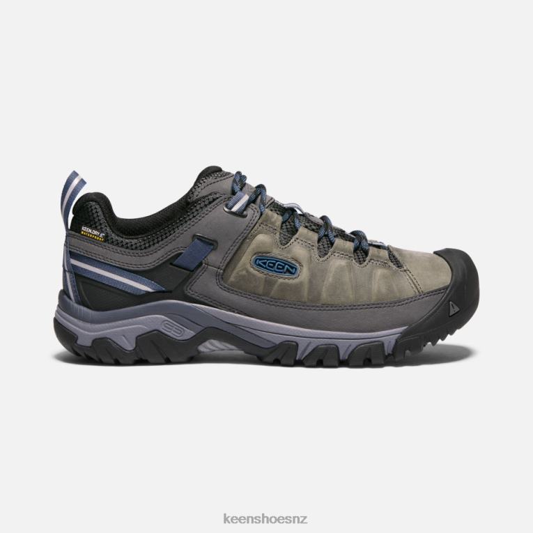 Keen Targhee III Waterproof Hiking Shoes X2DDT259 Steel Grey-Captain'S Blue