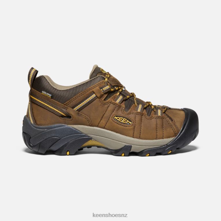 Keen Targhee II Waterproof Wide Fit Hiking Shoes X2DDT252 Cascade Brown-Golden Yellow