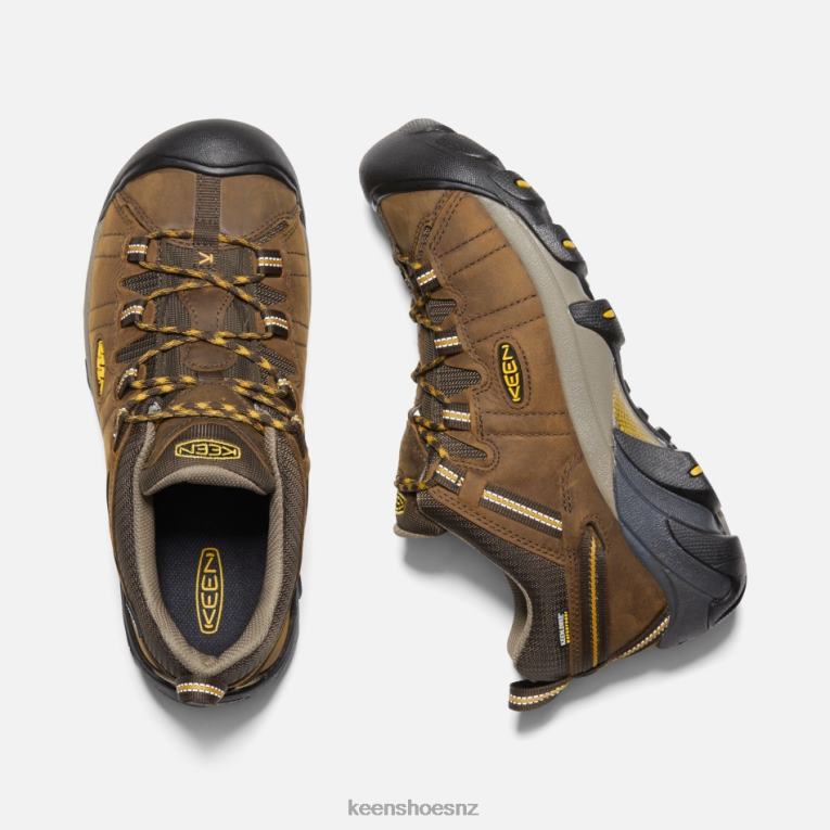 Keen Targhee II Waterproof Wide Fit Hiking Shoes X2DDT252 Cascade Brown-Golden Yellow