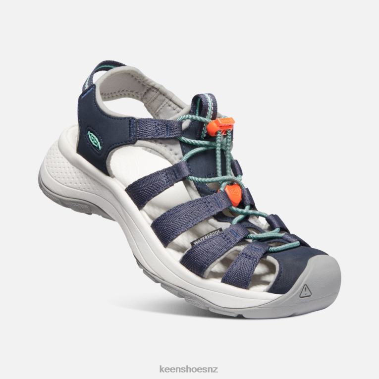 Keen Astoria West Sandal X2DDT369 Navy-Beveled Glass