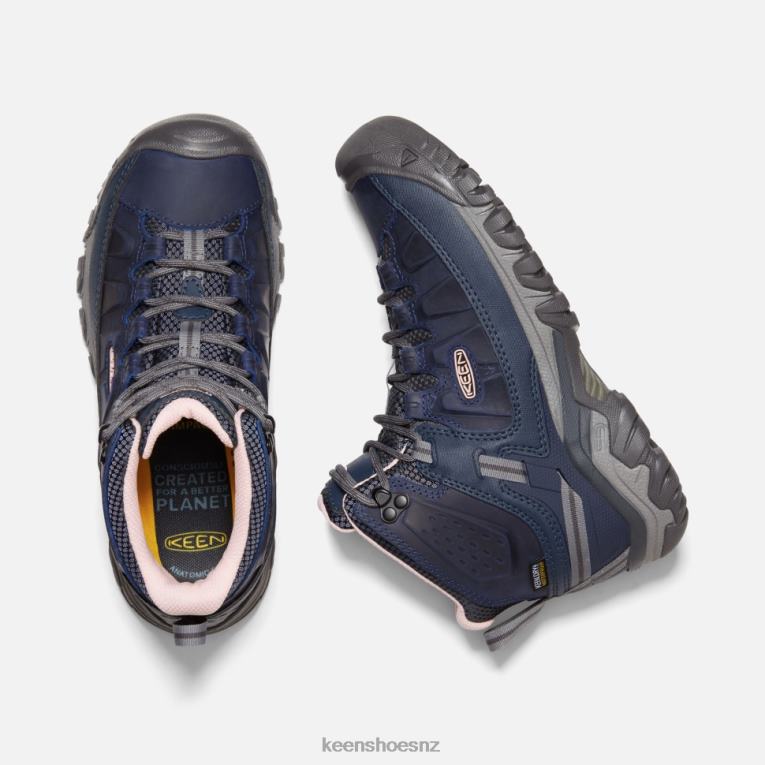 Keen Vintage Indigo-Peachy Targhee III Waterproof Mid X2DDT359 Vintage Indigo-Peachy KEEN