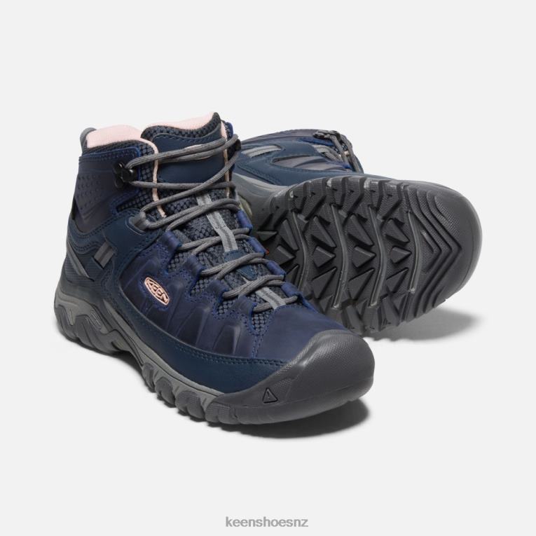 Keen Vintage Indigo-Peachy Targhee III Waterproof Mid X2DDT359 Vintage Indigo-Peachy KEEN