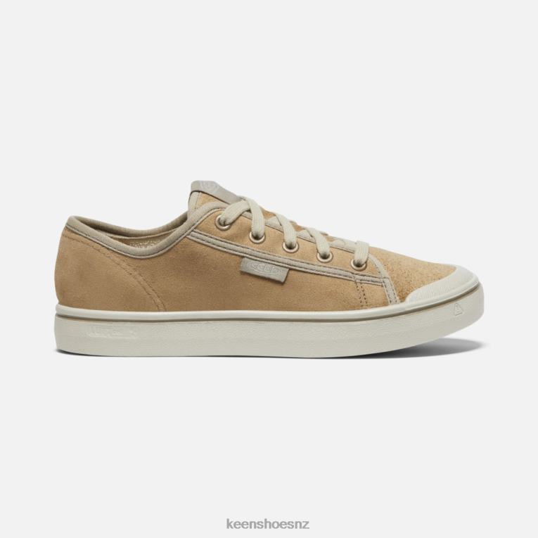 Keen Elsa Harvest Leather Sneaker X2DDT328 Beige-Silver Birch