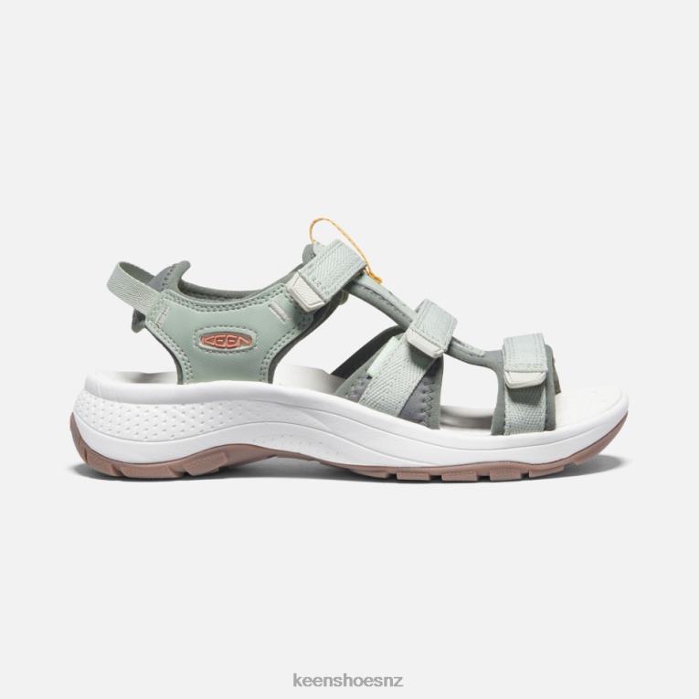 Keen Astoria West Open-Toe Sandals X2DDT32 Desert Sage-Castor Grey