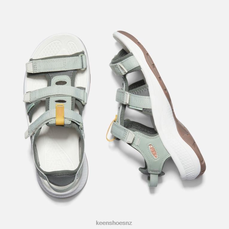 Keen Astoria West Open-Toe Sandals X2DDT32 Desert Sage-Castor Grey
