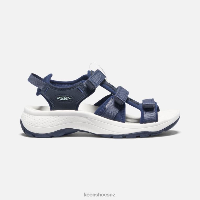 Keen Astoria West Open-Toe Sandals X2DDT33 Blue Nights-Black Iris