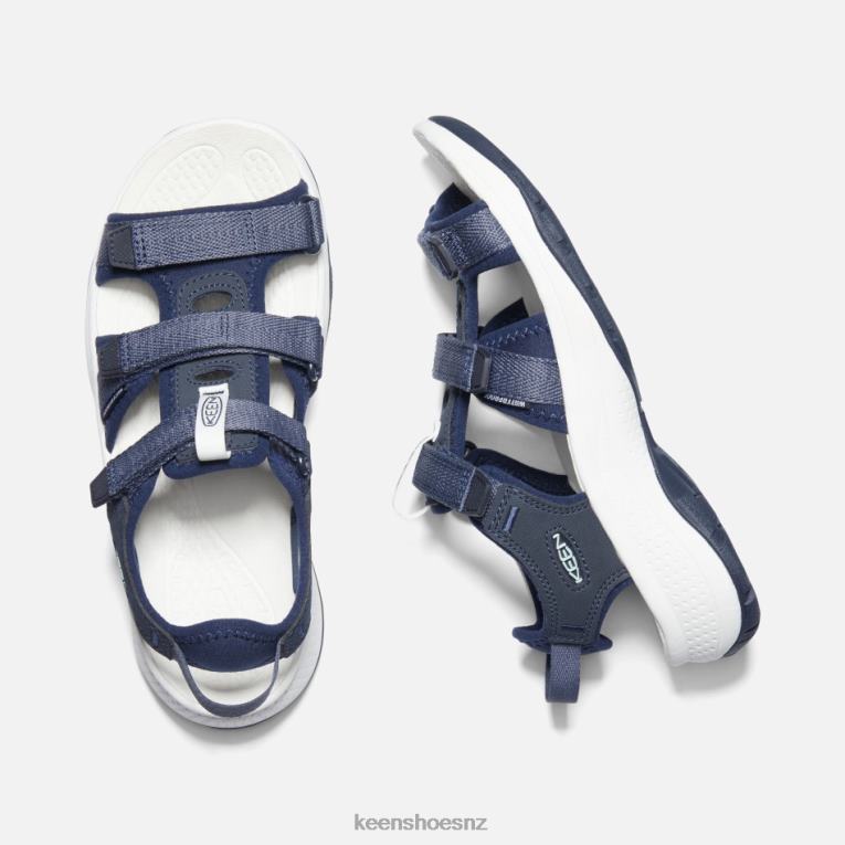 Keen Astoria West Open-Toe Sandals X2DDT33 Blue Nights-Black Iris