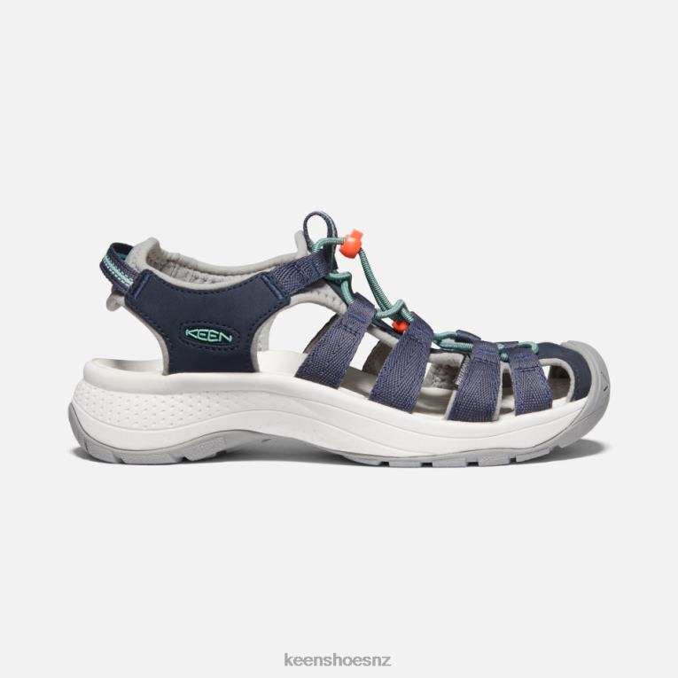 Keen Astoria West Sandals X2DDT40 Navy-Beveled Glass