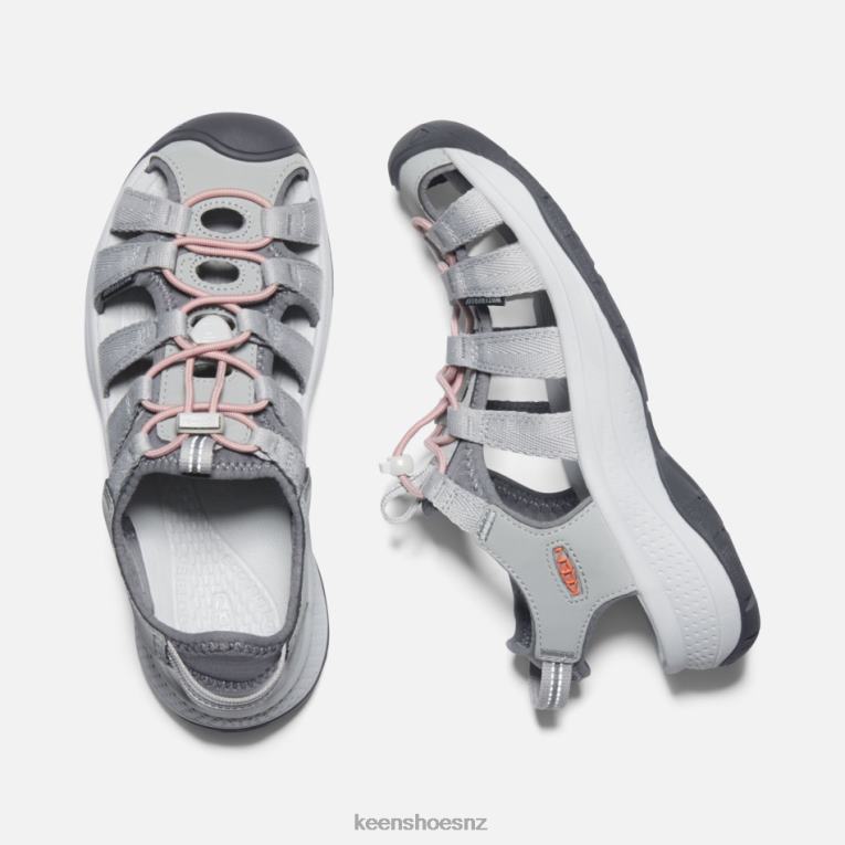 Keen Astoria West Sandals X2DDT41 Grey-Coral