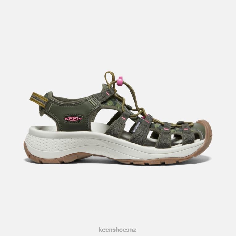 Keen Astoria West Sandals X2DDT43 Forest Night-Ibis Rose