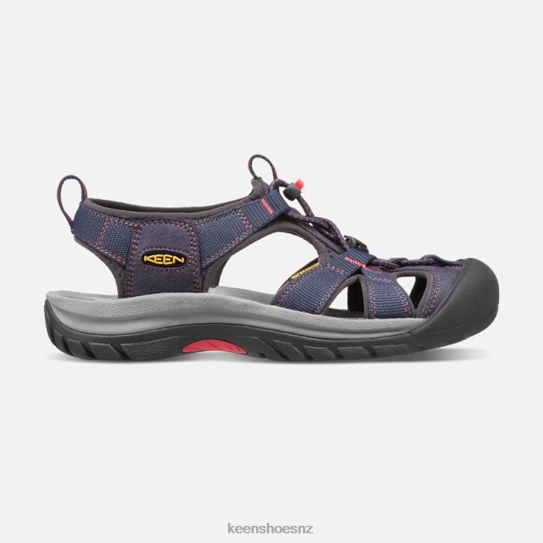 Keen Venice H2 Sandals X2DDT110 Midnight Navy-Hot Coral
