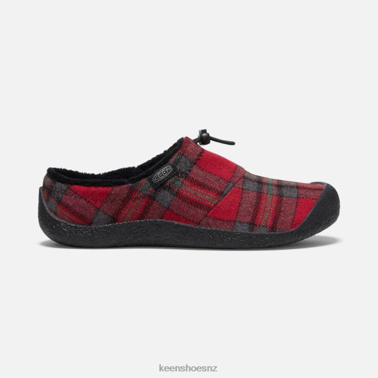 Keen Howser III Slide X2DDT339 Red Plaid-Steel Grey