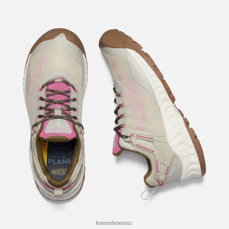 Keen New NXIS EVO Waterproof Shoe X2DDT134 Plaza Taupe-Ibis Rose