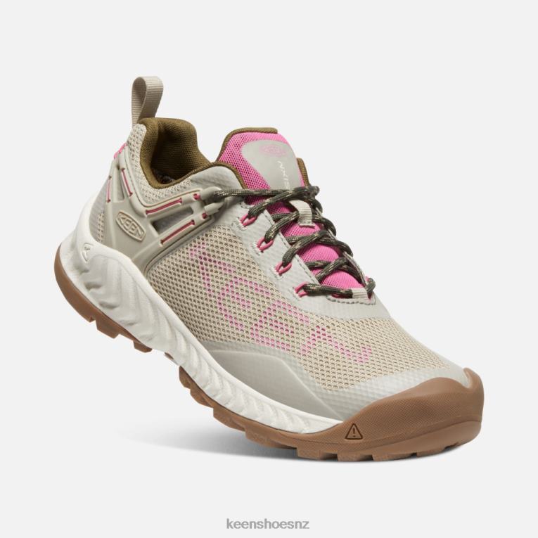 Keen New NXIS EVO Waterproof Shoe X2DDT134 Plaza Taupe-Ibis Rose
