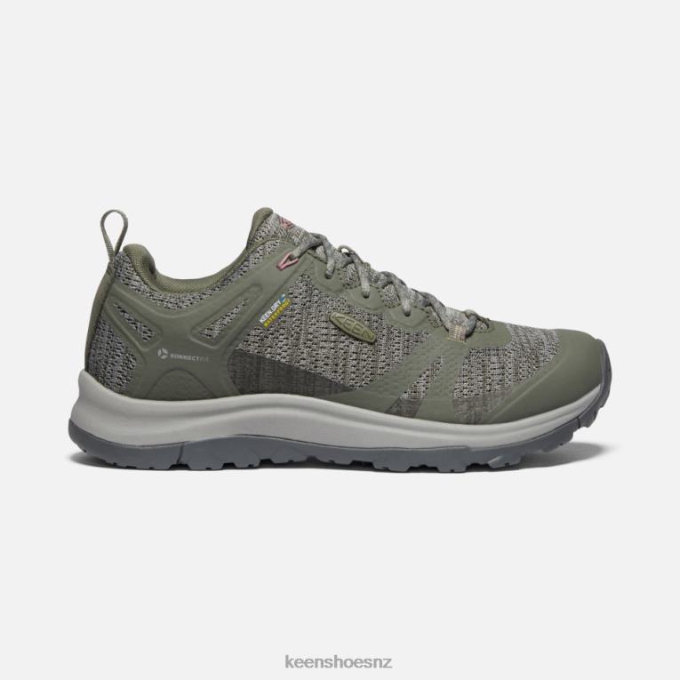 Keen Terradora II Waterproof Hiking Trainers X2DDT157 Dusty Olive-Nostalgia Rose